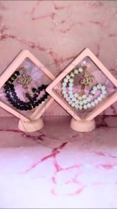 Tasbih 33 butir kristal 10mm premium cantik