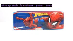 Disney multi-functional pencil case double creative cartoon childrens pencil-box pupil plastic box