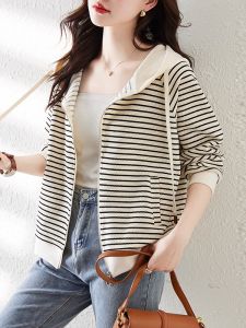 DAIXIANGFEIZI | Hooded Short Jacket Petite Women Trendy Versatile