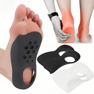 4 Miếng Lót Giày Hỗ Trợ Vòm Chân Nửa Hình Cung Hỗ Trợ Vòm Chân Cao Cho Bệnh Viêm Cân Gan Chân Chất Liệu TPR Thoải Mái Để Lót Giày