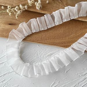 High-End Lace Trim DIY Material Handmade Decoration Pleated Baby Clothes Ribbon Leaf Edge Fan Support Home Sewing Accessories