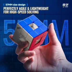 Qiyi Hollow Cube 3x3x3 Magnetic Magic Cube Puzzle Toys 3x3 Speed Cube puzzle game kids toy Magic Cubes Speed Puzzle Cubo Magico
