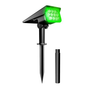 T-SUN Adjustable Solar Spotlight Solar Garden Light IP65 Solar Power Green Light For Yard Path Tree Decor Solar Light Outdoor