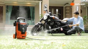 เครื่องอัดฉีดน้ำแรงดันสูง 135 bar กำลังไฟ 1600 วัตต์ Pumpkin รุ่น YP-135 / 50309 #เครื่องฉีดน้ำแรงดันสูง เครื่องล้างรถ ล้างพื้น (ส่งจากไทย)