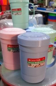 Mug plastik tutup drat ALexlsh Hause ware series uk 1lt