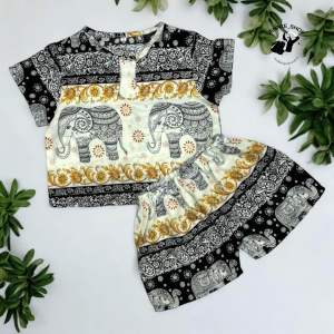 ชุดช้างเด็ก ชุดเด็กลายช้าง เกรดพรีเมี่ยม ผ้านิ่มใส่สบาย