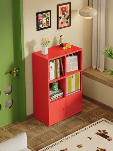 Colorful Storage Cabinet With Doors Free Combination