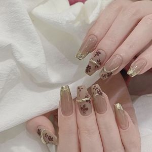 Sweet Home Autumn Winter Handmade Wearable Nails Pure Desire New Chinese Ancient Bamboo Retro National Small White