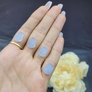 Tỳ hưu Aquamarin mini làm charm mặt nhẫn TUDO