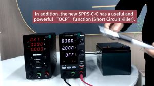 Short Killer Adjustable DC power supply 30V 10A USB-C Digital Lab Bench Power Source Stabilized Power Supply 60V 5A 120V 3A Mobile Phone Repair Power Supply Lithium Battery Charging OCP Protection