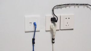 BOSSLU 16 Pcs Penjepit Kabel Klip Bahan Plastik Organiser Kabel Serbaguna Praktis