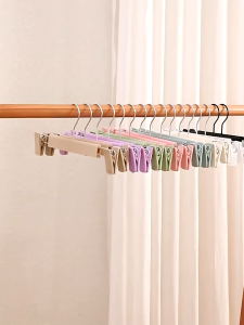 [Online Exclusive] TURTLE Pants Hanger with Clip Plastic Pants Skirts Hanger Wardrobe Organiser