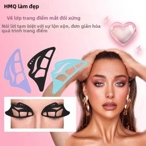 Khuôn Trang Điểm Mắt Silicon Đa Năng Khuôn Tạo Hình Phấn Mắt Dụng Cụ Kẻ Mắt Di Động Có Thể Tái Sử Dụng Hỗ Trợ Trang Điểm