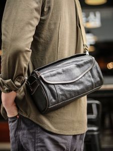 Zoya Original กระเป๋าสะพายข้างผู้ชาย ดีไซน์ Sensation Small Batch ผักกระป๋อง หนัง ลำลอง กระเป๋าเป้สะพายหลังบุคลิกภาพ อินเทรนด์