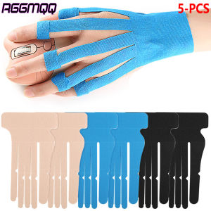 5PCS Precut Kinesiology Tape for Wrist & Fingers Support | Waterproof &Breathable Athletic TapeLatex-Free Pain for Carpal Tunne