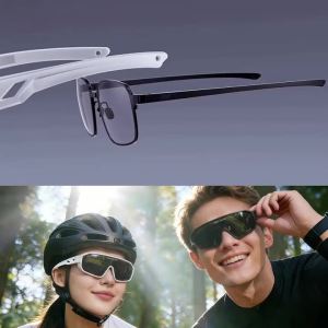 West Biking | WEST BIKING Large-Frame HD Polarized Sunglasses Night Vision Lenses Myopia Fit Fishing Camping Cycling Goggles High Definition