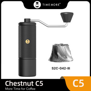 Timemore | TIMEMORE Chestnut C5 Manual Coffee Grinder EspressoHand Grinder Adjustable Steel Core Burr Send Cleaning Brush Outdoor Portable