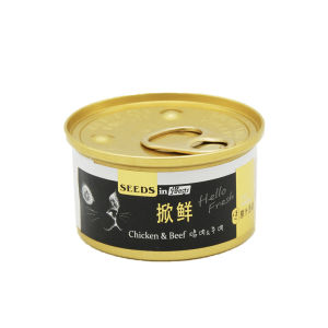 Nutritious Cat Snacks 80g*6 Cans Real Juices No Additives Fresh Tuna Cat Food Can Openers Required Pet Supplies by Xishi Brand