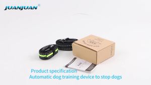 Dog Auto Anti-Bark Collar USB Rechargeable Training Collars Safety Static Shock Humane Electric Anti Bark Collars Pet Supplies
