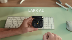 Hollyland Lark A2 Duo Wireless Microphone - Clip & Go AI Noise Cancellation Safety Track
