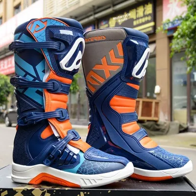2025 Off-Road Riding Boots Unisex Anti-Slip Wear-Resistant Puncture-Resistant Impact-Resistant Motorcycle Boots for Trail Riding