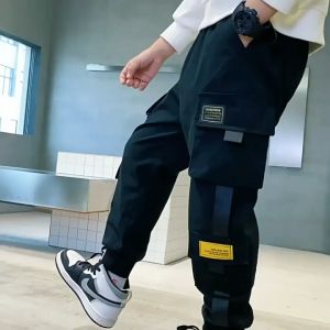 5-17 Years Old Korean Fashion Cargo Pants for Kids Boy Girl Trousers 4 Pocket Trend Quick Drying Jogger Pants for Boy