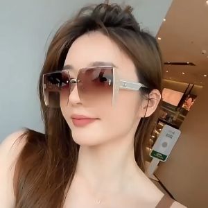 Kacamata Hitam Bingkai Persegi Untuk Wanita Gaya Korea Murah