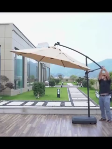 3M waterproof outdoor sunshade umbrella UV-resistant fabric features thick sturdy supports