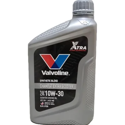 Valvoline Semi Synthetic 4T Champ Extra Scooter 10W30 (0.8L) - Minyak Hitam Enjin Skuter Yamaha Honda Modenas Vespa Suzuki