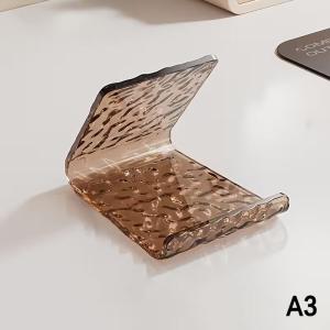 ** Hot Sale Glacial Pattern Acrylic Phone Holder Tablet Stand Minimalist Design Desktop Bedside Lazy Bracket For Watching Shows