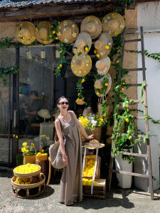 Summer New Womens Double Layer Sleeveless Holiday Dress Large round Neck High Waist Soft Viscose And Nylon Blend Comfortable