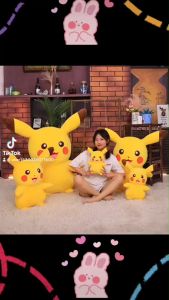 Pokemon Anime Pikachu Plush Stuffed 20cm-120cm Animal Toy Cute Soft Sleeping Pillow Doll Toys for Kids Birthday Christmas New Year Gifts