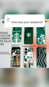 GARSKIN MOTIF SENYUM LUCU IMUT IKON VIVO IQOO Z9s BISA CUSTOM ISI 2 PCS COD JAMUR PASANG - JUSTik cm