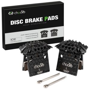 Chooee Bike Hydraulic Disc Brake Pads with Cooling Fin Fit Shimano J05A/J04C/G04S/J02A/J03A For BR-M7100/M8100/M9100 MTB
