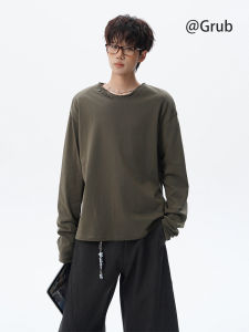 Grace Rub | Military Green Button Design Summer Lightweight Cool Sensation T-Shirt