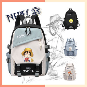 One Piece Luffy School Bag Elementary School Students Junior High School Trend Large Capacity Childrens Spine Light Backpack