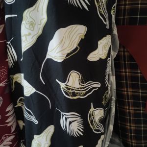 Leaf Print Cotton Spandex sold per yard