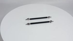 2psc Universal Racing Adjustable Front Rear Bumper Lip Splitter Support Bar / Pull Rod Kit Racing 75mm/100mm/150mm/200mm