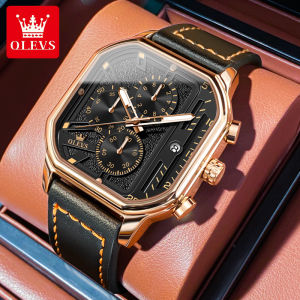 OLEVS | Đồng Hồ Thể Thao Điện Tử Quartz Nam Chống Nước Hình Vuông