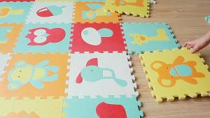 EVA Foam Play Mat with Fence Baby Puzzle Jigsaw Floor Mats Thick Carpet Pad for Kids Educational Toys Activity Pad Playmat