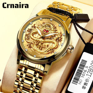 Crnaira Watch Swiss Automatic Mechanical Watch for Men Original Genuine Stainless Steel Waterproof Luminous Business Clock for Male Diving Sports