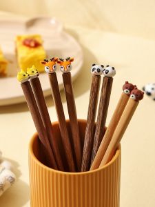 Japanese Style Cute Wooden Chopsticks Home Use High End Single Person Meal Chopsticks Family Dedicated Children Eating Fast