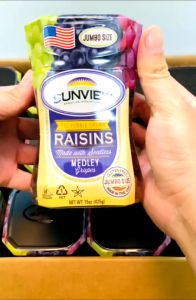 【DATE MỚI NHẤT T4/27 】Nho khô Sunview Raisin Trái To Bự Chất Lượng HÀNG CHUẨN MỸ - Hộp 425 Gram