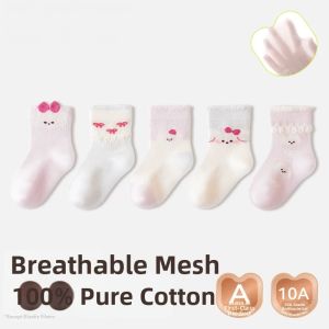 100% Cotton Breathable Mesh Socks