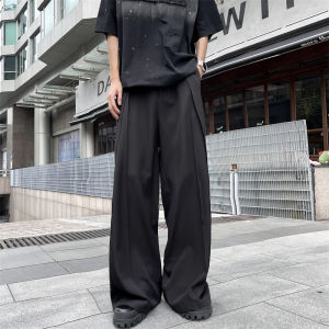 Naples Casual Mens Summer Wide Leg Pants Draped Loose Fit Versatile Straight Tube Jeans Youthful Energy Style mid High Waist