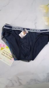Quần lót nam THUN LẠNH từ 32-55kg ĐAI NHỎ CHỮ SUPERMEN - QLN11
