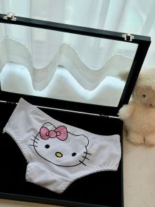 Hellokitty Pure Cotton Low Waist Triangle Underwear Womens Comfortable Briefs Cute Style Boost Hip Home Clothes