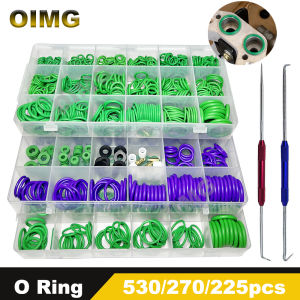 Car Air Conditioning O Ring Nitrile Rubber Sealing Gasket Washer Resist Oil and Heat for Compressor Automotive Repair O-ring kit