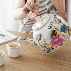 Nồi Đun Nước Bằng Sứ Chịu Nhiệt Dày 5L Đáy Phẳng Đa Năng Dùng Cho Bếp Từ Nồi Trà Kiểu Trung Quốc Nồi Đựng Nước