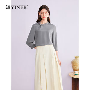 French Elegant Commute Ruffle Silkworm Silk Shirt